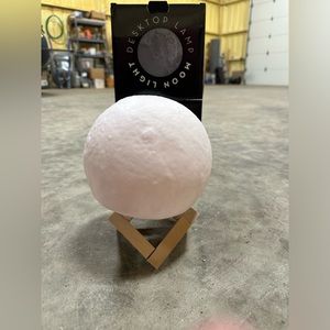 BMI Merchandise LED Wireless Moon Lamp with Wood Stand